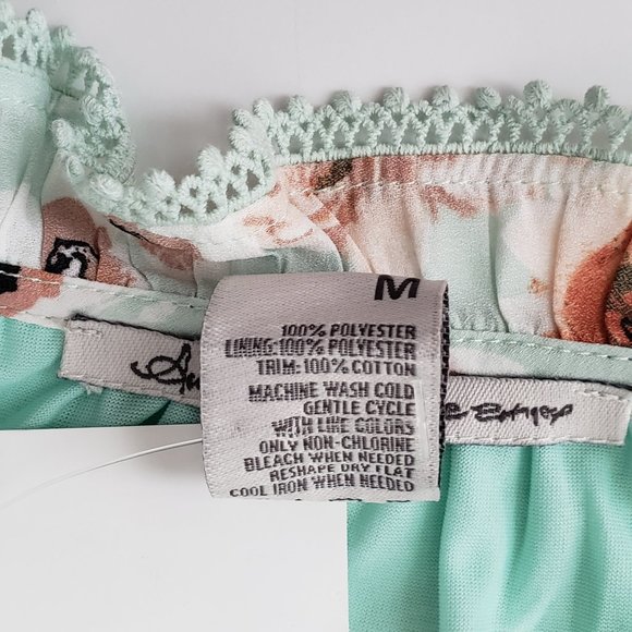 AMERICAN RAG 3/4 Sleeve Ruffle Neck Peplum Top - Picture 9 of 10